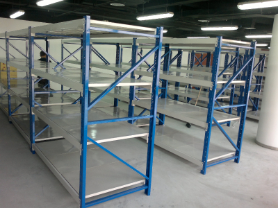 ISO9001 steel medium duty shelf warehouse rack for storage