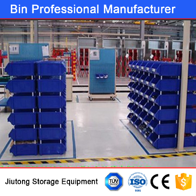 Stackable storage plastic bin box