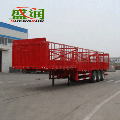 Truck Trailer With Fence  Cargo Semi Trailer for sale