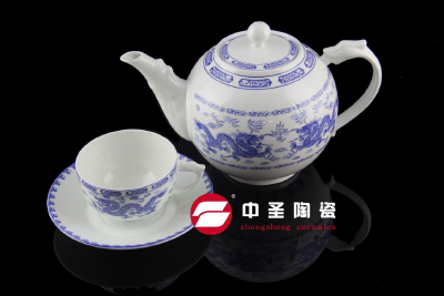 9 the skull porcelain glair qinglong tea set