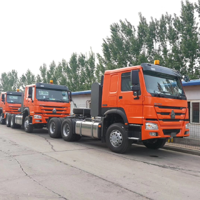 SINOTRUK HOWO 6X4 Tractor Truck with big second fuel tank
