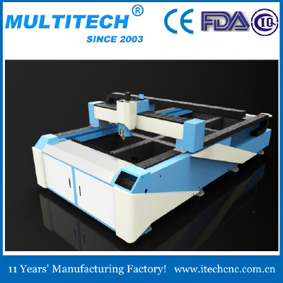 China Jinan 750w fiber laser cutting machine for metal plate / pipe