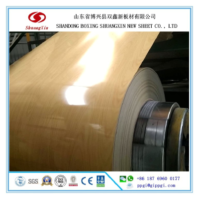 ppgi coil ! brick pattern color steel wood grain painted galvanized steel