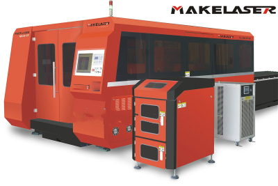 Full closed optical fiber laser cutting machine