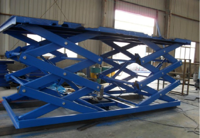 Double fork type fixed lifting platform