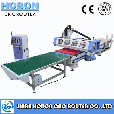 HOBON ZD-Q1 Loading/Unloading CNC ROUTER/CNC CUTTING MACHINE FOR FURNITURE