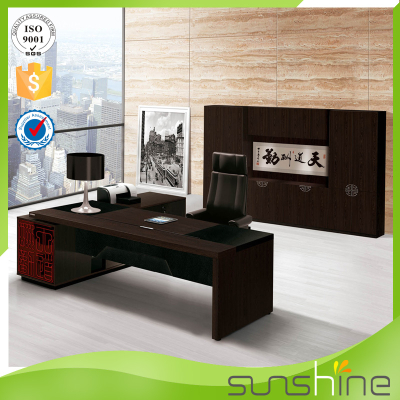 Antique Design Boss Office Table Used ExecutiveLuxuryModernSolidWoodenOffice Furniture From China