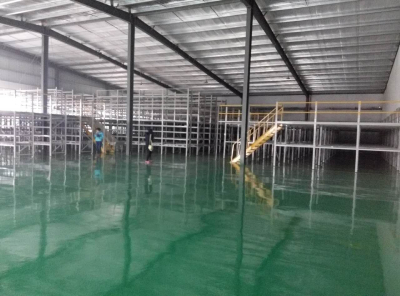 Multilevel Mezzanine Shelving System