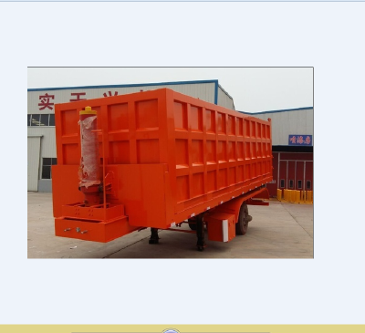 Factory Supplier 2016 new 3 axles container dump trailer truck/semi-dump triailer low price