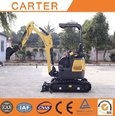 CT16-9BP(canopy)with zero tail hydraulic crawler mini excavator