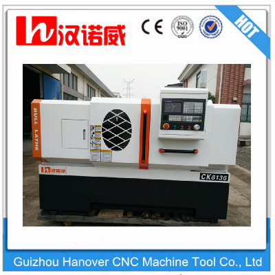 High qualty CNC Lathe CK6136 with 4-station tool post and 8'' chuck
