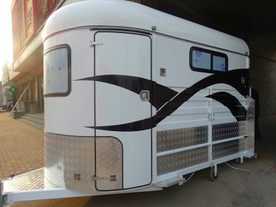 2 horse trailer straight load pet trailer