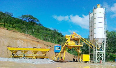 HZS40SE concrete batching plant