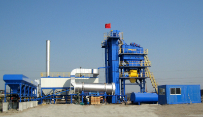 80t/h asphalt aggregate mixing / batching plant