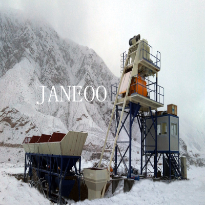 Skip hoist concrete batching plant