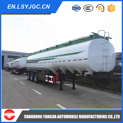 New 45000 liters stainless steel fuel oil tanker semi trailer for sale