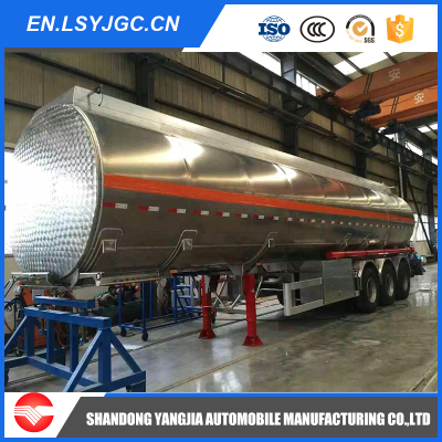 3 Axles 30-45cbm Stainless Steel Fuel/Oil Tanker Semi Truck Trailer
