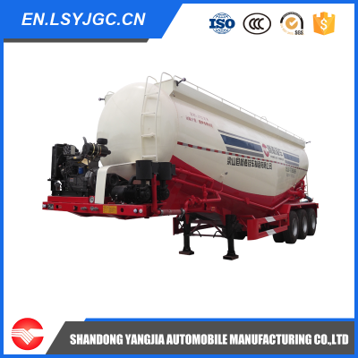 3 axles bulk cement semi trailer for power material transport