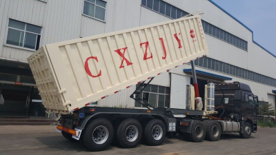 Yangjia heavy duty rear dump semi trailer for sale