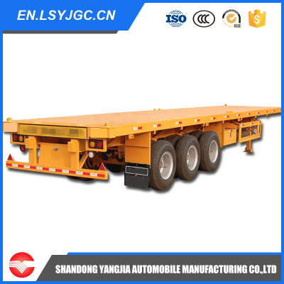 China Hot Sale Products Flat Bed Semi Trailer Truck Trailer