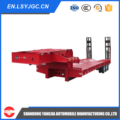3 Axles 40-80T Low bed semi trailer for sale