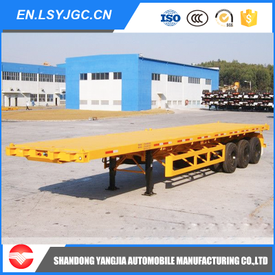 Flat bed container semi trailer