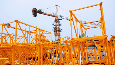 QTZ80(6012) DAHAN top kit 6T Tower Crane With 60m Tower Crane Boom Length