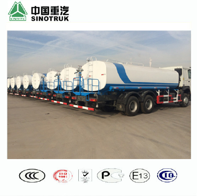 SINOTRUK HOWO 15m3 Water Tanker Truck Sprinkler Truck