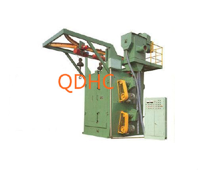 Rotary hook hanger shot blasting machine