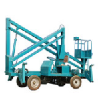 Diesel engine arm lift platform