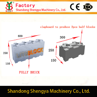 CLC Interlocking Block Mold Machine /Lightweight Concrete BlockMould/Liteblok Mould
