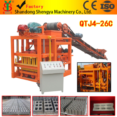 QTJ4-26 electric semi automatic concrete block making machine supplier in China