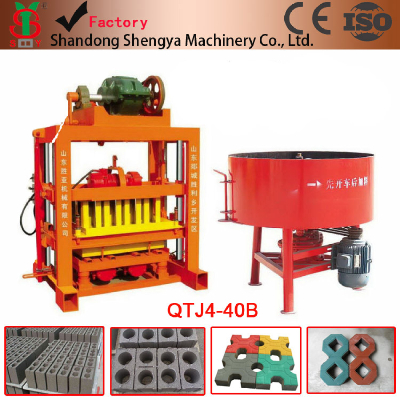 High Quality Low Price QTJ4-40 Semi Automatic Brick Making Machine Manufacturer in China/Concrete Hollow Block Making Machine/cement block moulding machine supplier