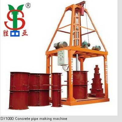 Shengya Brand Upright Spinning SY1000 Concrete Canal,Clutch,Culvert,Drain,Gutter,Irrigation Pipe Making Machine Suppier.