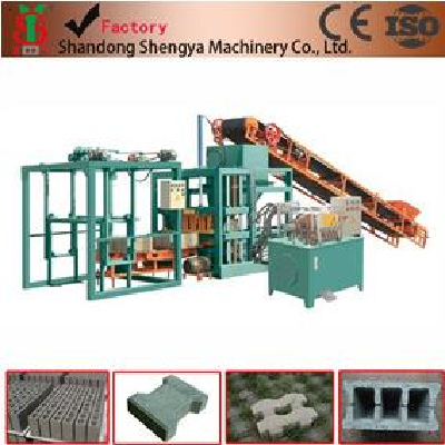 Semi-automatic QT4-20 cocnrete brick making machine,top quality hollow brick mkaing machine sale Nigeria