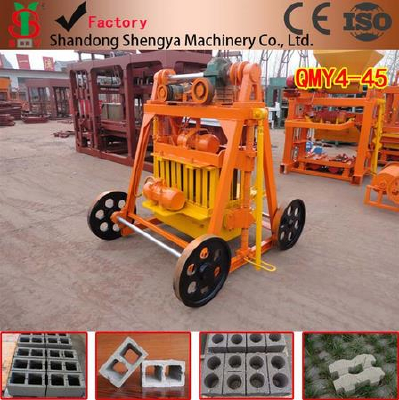 Cheap Price of QMY4-45 cement brick making machine,high profits concrete brick making machine sale