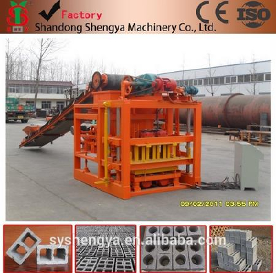 Shengya Famous Brick Machine Automatic Cement Brick Making Machine QTJ4-26 Concrete Block Making Machine
