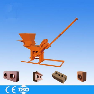 Best quality brick machinery QMR2-40 cement hollow interlocking brick making machine sale Sudan market
