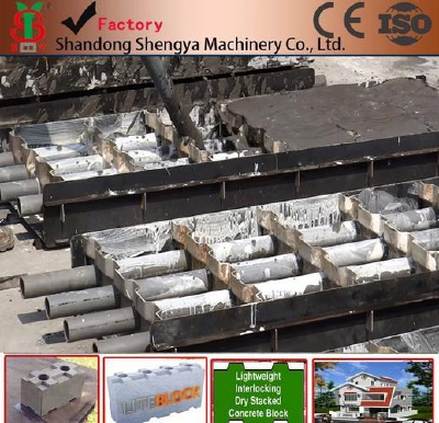 China prefect house construction machinery CLC brick making machine mould best price light weight brick mould sale