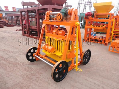 New best durable Cement egg-laying brick making machine MQY4-45 electric movable concrete hollow brick making machine best price brick machinery