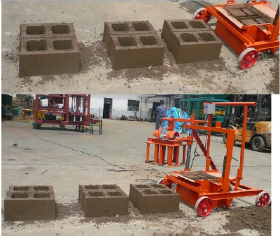 QMR2-45 latest technology manual mobile block making machine price for hollow blocks wholesale price