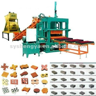 QT5-20 Concrete Paving Brick Making Machine/Cement Hollow Block Making Machine