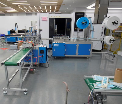 disposable mask making machine, 1+1 full auto face mask machine.