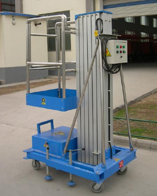 Single column aluminum alloy type lifting platform