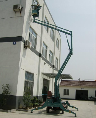 Crank arm type hydraulic aerial work platform