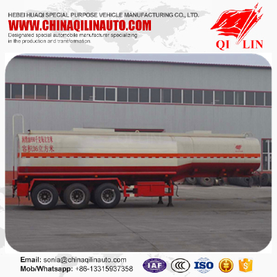 36cbm capacity tank semi trailer for lubricating oil loading