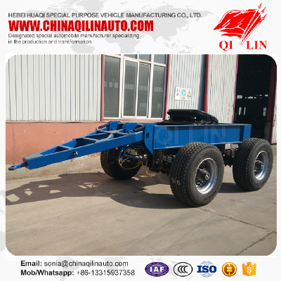 2 axles 10 tons payload dolly trailer