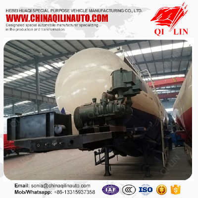 Widely used 3 axles bulk cement tanker semi trailer