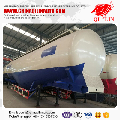 High quality tanker semi trailer for granular alkali loading