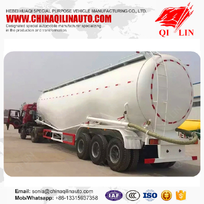 Mineral powder transport road tanker with ABS braking system